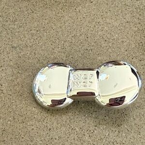 Silver Dumbbell Paperweight